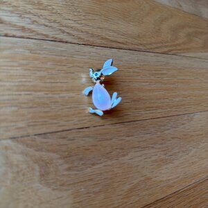Opalite Bunny Pin